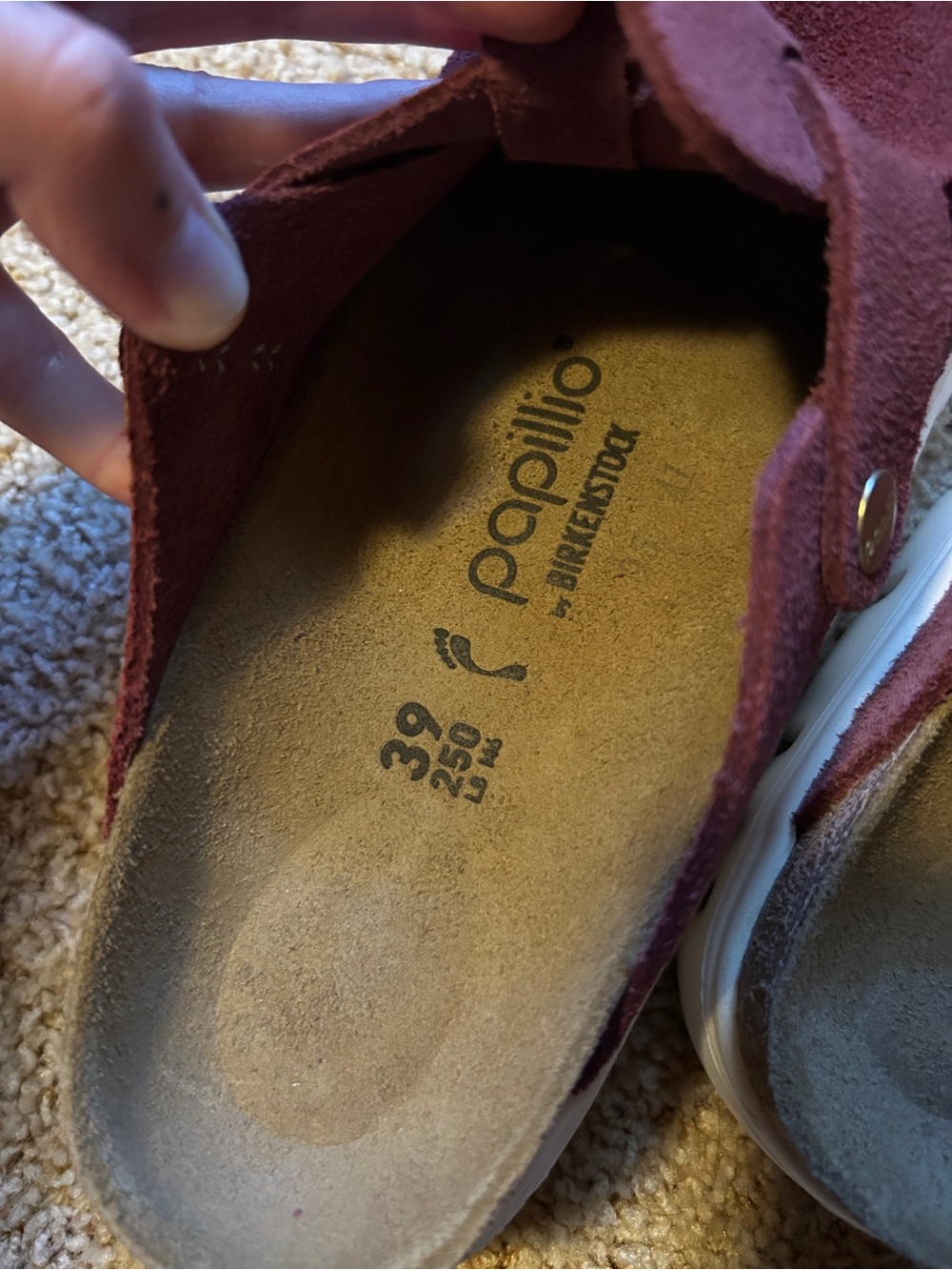 Birkenstock Women’s Papillio Boston Chunky in Berry Crush Size 8-8.5 - Picture 7 of 7